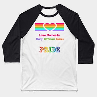 Pride Love Baseball T-Shirt